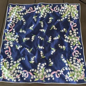 Vintage Hanky Navy Blue